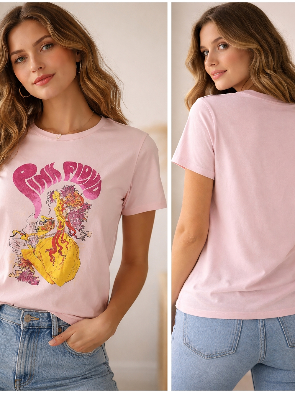 Lucky Brand, Pink Floyd Festival  Short-Sleeve Graphic Glitter Tee